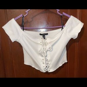 White Crop Top
